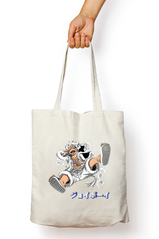 Luffy's Gear 5: The Joyboy Era Unisex Tote Bag Non Zipper White Standard