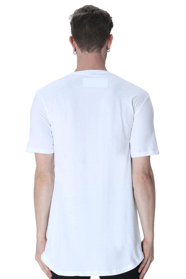 Luffy's Gear 5: The Joyboy Era Male Longline Curved TShirt White S