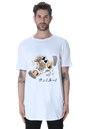 Luffy's Gear 5: The Joyboy Era Male Longline Curved TShirt White S