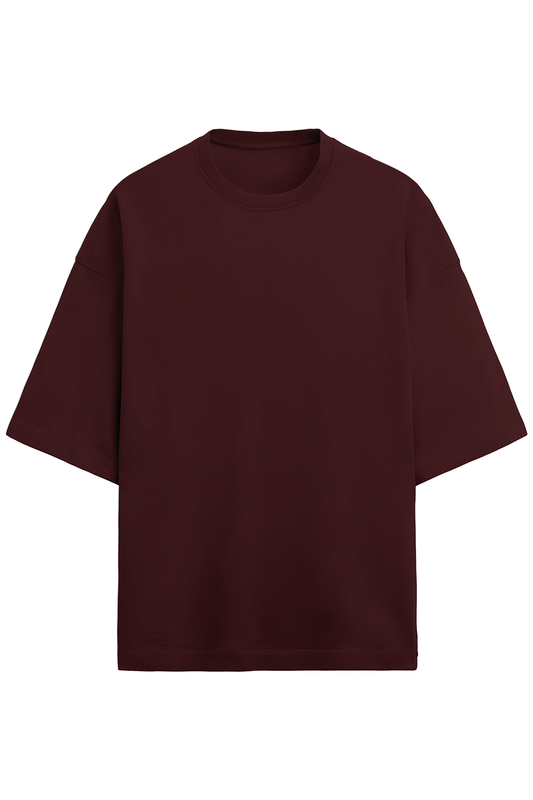 Plain Unisex Premium Terry Oversized T-Shirt (Drop Shoulder)