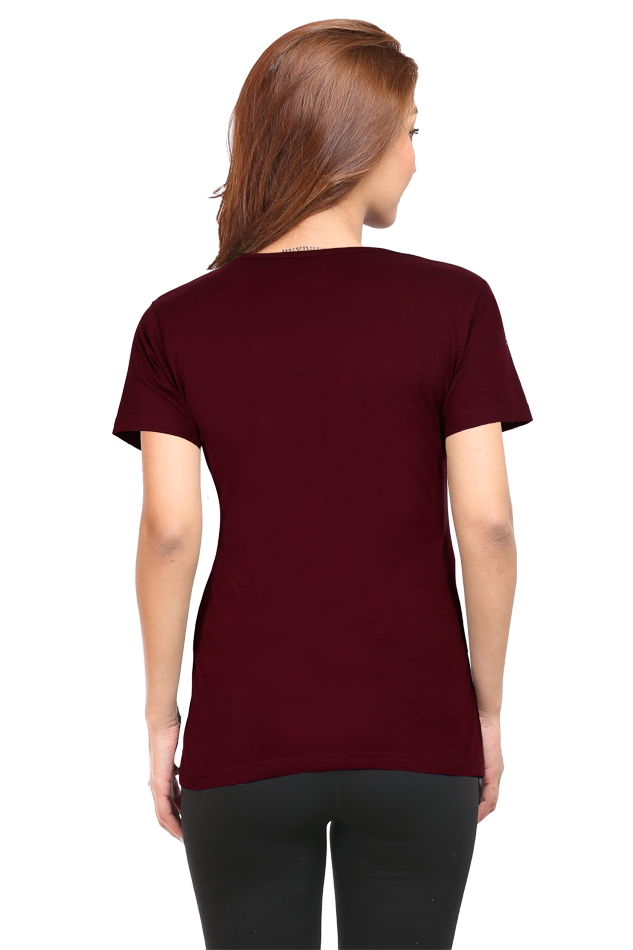 Midnight Glow Female Round Neck Half Sleeve Classic