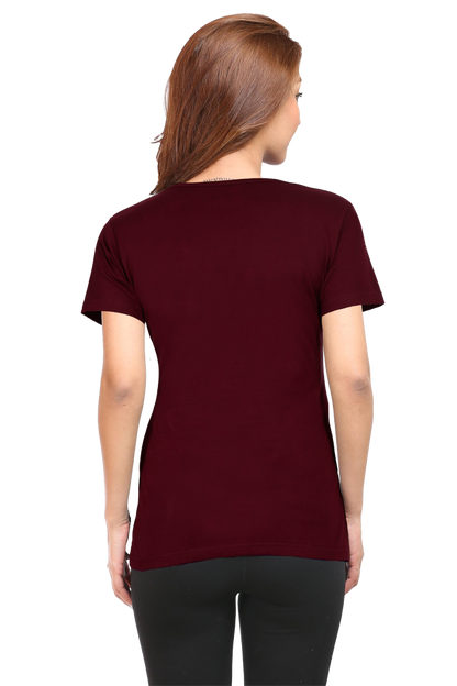 Midnight Glow Female Round Neck Half Sleeve Classic