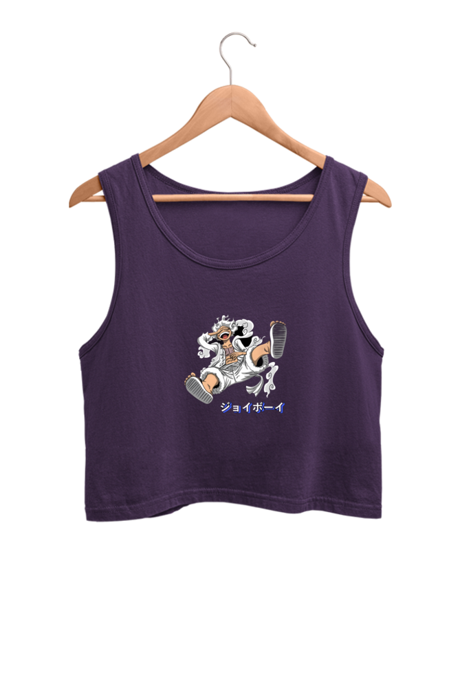 Luffy's Gear 5: The Joyboy Era  Female Crop Tank White S