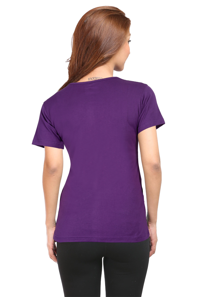 Midnight Glow Female Round Neck Half Sleeve Classic