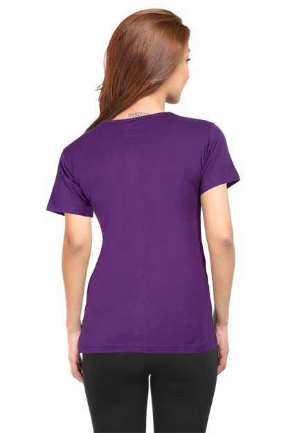 Midnight Glow Female Round Neck Half Sleeve Classic