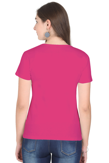 Midnight Glow Female Round Neck Half Sleeve Classic