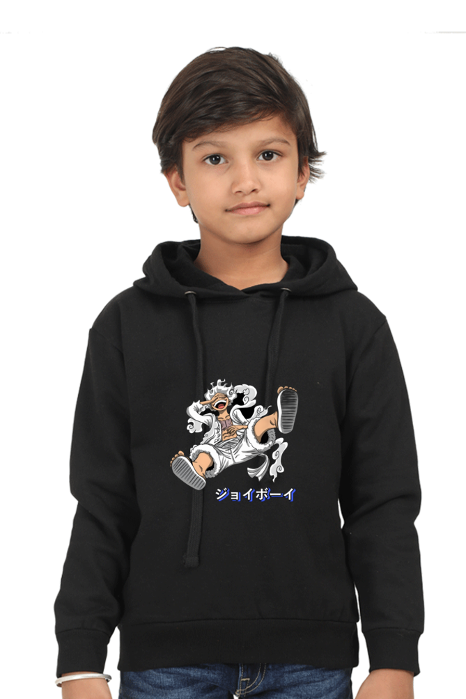 Luffy's Gear 5: The Joyboy Era Kids Hooded SweatShirt Black 0-12M