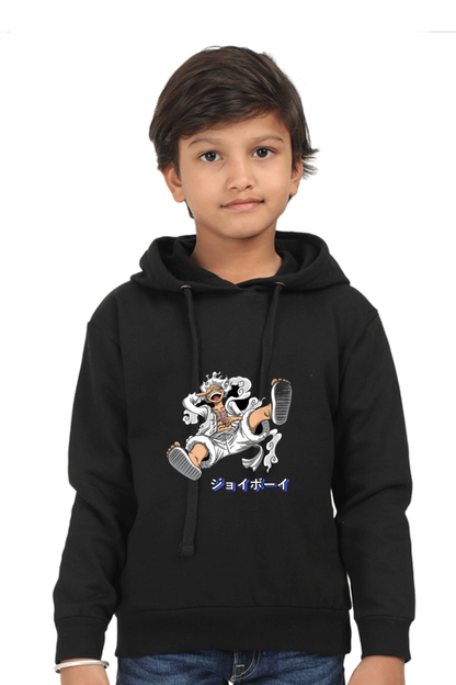 Luffy's Gear 5: The Joyboy Era Kids Hooded SweatShirt Black 0-12M