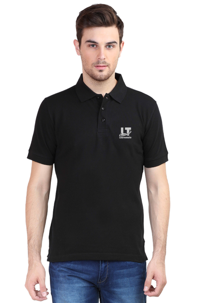 Learnomate Logo Design Male Polo Half Sleeve