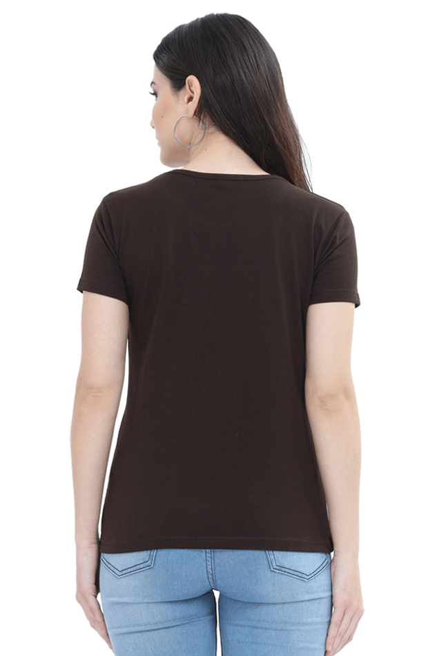 Midnight Glow Female Round Neck Half Sleeve Classic