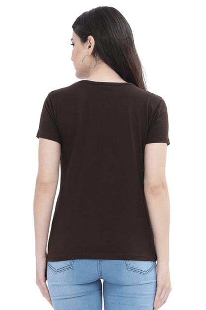 Midnight Glow Female Round Neck Half Sleeve Classic