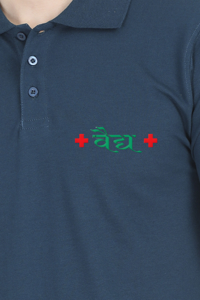 Vaidya Logo Design Male Polo Half Sleeve