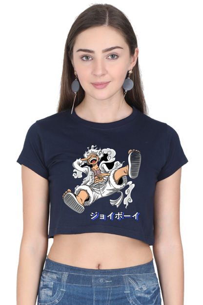 Luffy's Gear 5: The Joyboy Era  Female Crop Top Black S