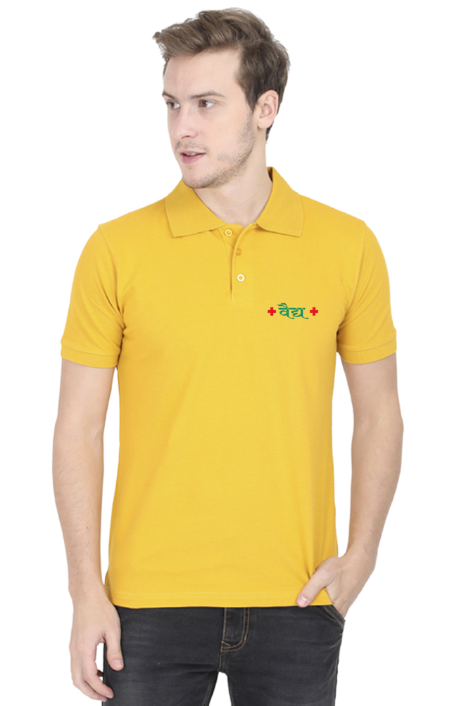 Vaidya Logo Design Male Polo Half Sleeve