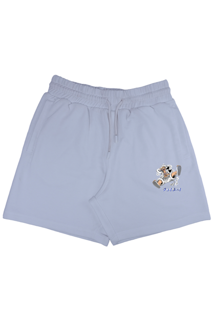 Luffy's Gear 5: The Joyboy Era Unisex Terry Shorts White S