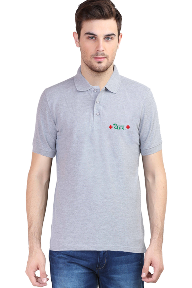 Vaidya Logo Design Male Polo Half Sleeve