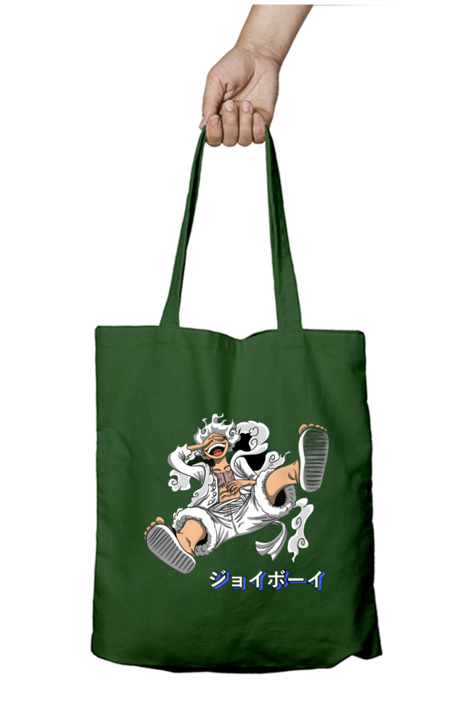 Luffy's Gear 5: The Joyboy Era Unisex Tote Bag Zipper Black Standard